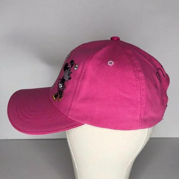 Disney Minnie Mouse Pink Sequin Girls Adjustable Hat - Picture 6 of 11